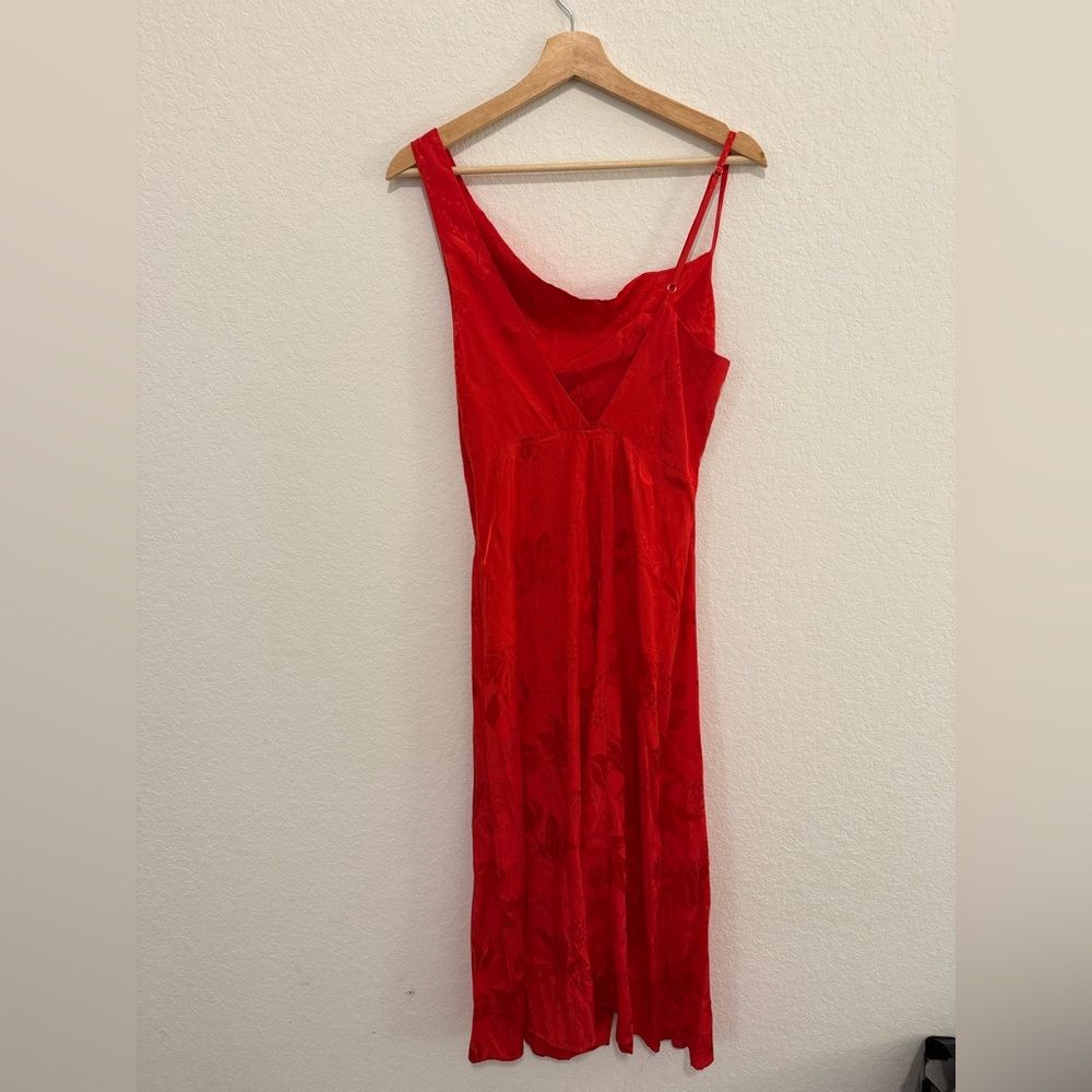 For Love and Lemons Cocktail Dress Red Floral Size Medium - Picture 6 of 8